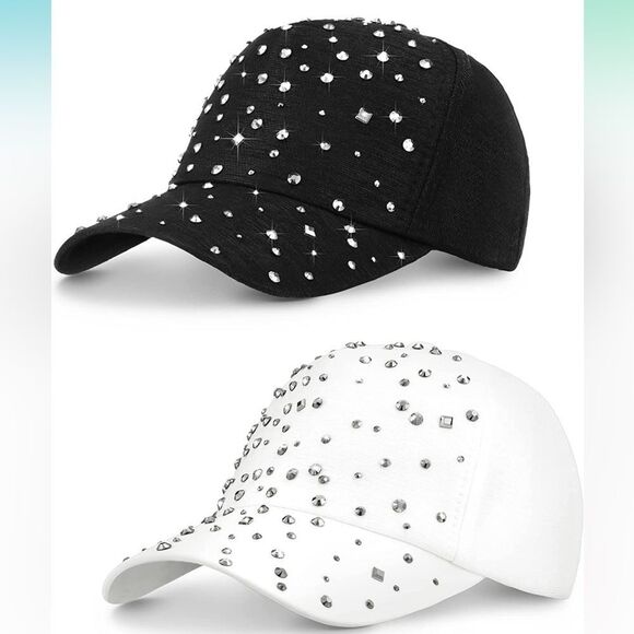 Accessories | 2piece Bling Baseball Cap With Diamond Design  display picture 1